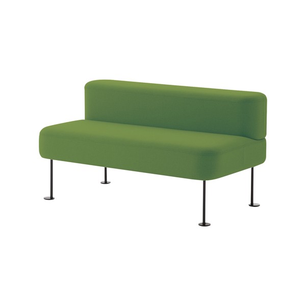 背付きベンチW1200 6-231-9128【送料無料】 | ウチダ pilvio2 sofa