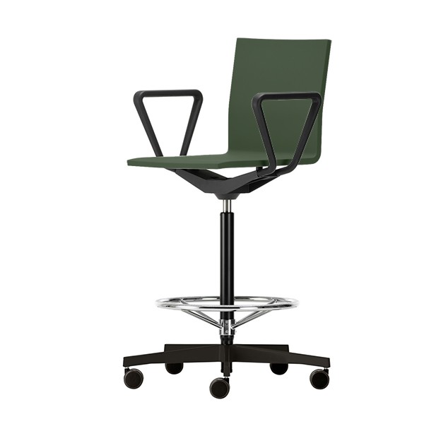 A 2016年　vitra　ヴィトラ　.04　オフィスチェア　アームレスト付き vitra ヴィトラ .04 オフィスチェア アームレスト付き 固定肘 ブラック