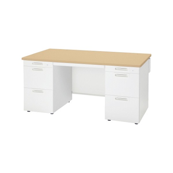 ■プラス 671529)LA 両袖机 LA-W147A-33 WM/W LAW147A33WMW(2099879)[送料別途見積り][法人・事業所限定][外直送] LA 両袖机 プラス[家具] 通販モノタロウ