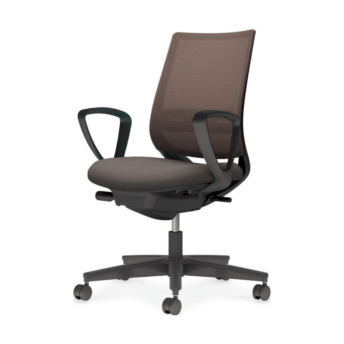 コクヨ ミトラ2 メッシュ スタンダードバック ランバー付 サークル肘 白脚 ナイロンキャスター 白灰×プルシアンブルー 1脚(メーカー直 コクヨ ミトラ2 メッシュ スタンダードバック ランバー付 L字肘 黒脚