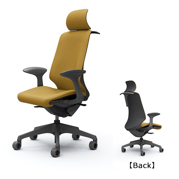 オカムラ スフィア オフィスチェア CT2FFE 固定肘 EXハイバック 座面調整あり ボディ:ダークグレー 生地：インターロック ホローウレタンキャスター ハンガー : オカムラ オフィスチェア スフィア 固定肘 ＥＸハイ 座