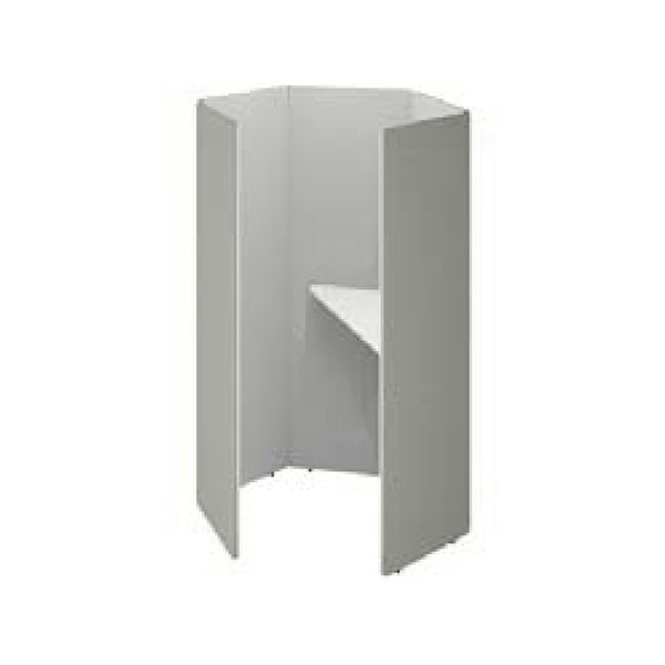 六角形型／天板面H1000_グレイ_ホワイト【送料無料】 | ウチダ Lana