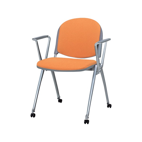 生興 ミーティングチェアー MCA-N50シリーズ キャスター付 肘なし 布張り MCA-N50FC ブルー 生興 会議用チェアー キャスターなし、肘なし MCA-N50 MCA-N50F□