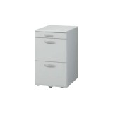 R485◆全国送料無料◆LION ライオン製 3段デスクワゴン　鍵無し   白 法人限定送料無料】 カギ付き 鍵付き 3段ワゴン インサイド