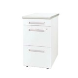 R488◆全国送料無料◆LION ライオン製 3段デスクワゴン　鍵無し   白 ライオン LION エランサ DL-043S-B 3段ワゴン ブラック 収納