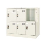 ID:G953234　2人用ロッカー　カギなし ロッカー 鍵付き ダイヤル錠 9人用 東洋事務器工業 LK-9D-515-TNG