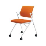 コクヨ品番 CK-M722PAWGXQ5-WN 会議イス　ピエガ　背クッション　ホワイトシェル　メッキ脚 W560xD530xH790xSH435 コクヨ品番 CK-M722PAWGXQ5-WN 会議イス ピエガ 背クッション ホワイト