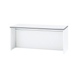 新品未使用品■トヨセット株式会社■カウンター/演台・EDS-600R■ローズカラー■コードホール付/手前側キャスター2ケ付■Η 受付台 演台 ホワイト キャスター付き カウンター 会議サポートツール