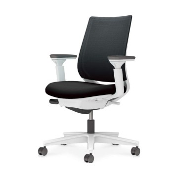 メーカー直送 コクヨ オフィスチェア 椅子 イス チェア ミトラ2 可動肘 ホワイトグレー ライトオリーブ 代引不可