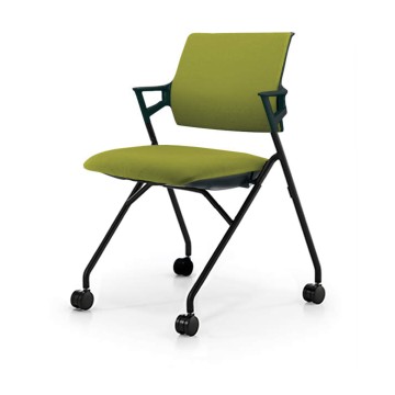 会議イス　ピエガ　背クッション　黒脚 CK-722BE6GXB6-WN 66188810 送料無料 コクヨ kokuyo コクヨ ピエガ 背クッション 黒シェル 黒 黒脚 軟床用 スタッキング